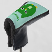 Grüner Eulen-Design Golf Headcover (3/4 Vorderseite)