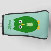Grüner Eulen-Design Golf Headcover (Vorderseite)