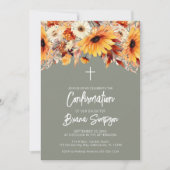 Grüner Fall - Blumenbestätigung Einladung (Vorderseite)