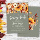 Grüner Fall Blumenüberraschung Geburtstag Einladung