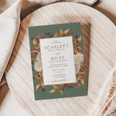 Grüner Fall Terracotta Einladung
