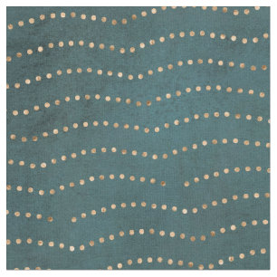 Grüner & falscher Goldwellenstoff Stoff