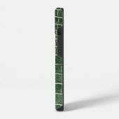 Grüner falscher Krokodil iPhone Hülle (Linke Seite)