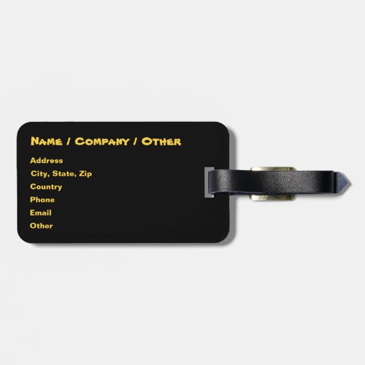 Grüner Fantasiedrache Gepäckanhänger (Rückseite horizontal)