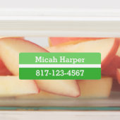 Grüner Farbblock-Adhesiv-Label-Medium-Rechteck Etiketten (Befestigt)