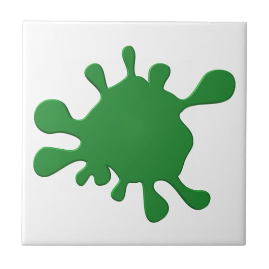 Grüner Farbblock Fliese (Vorderseite)