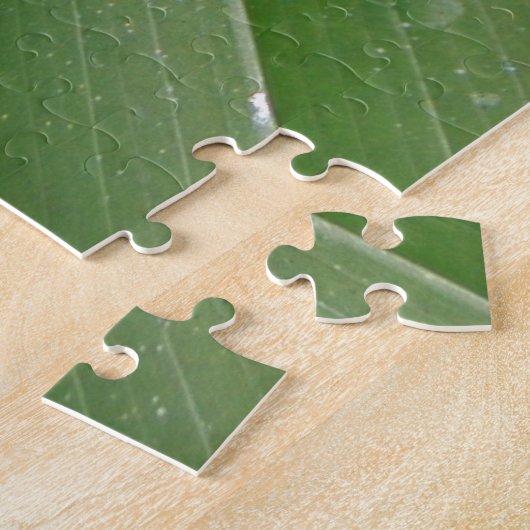 Grüner, farbiger Dschungelbaumfrosch Puzzle (Seite)