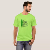 Grüner Feder-Projekt-T - Shirt (gefärbt) (Vorne ganz)