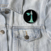 Grüner Feen-Knopf-Anstecker Button (Beispiel)