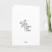 Grüner Feiertag Feiertagskarte (Rückseite)