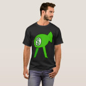Grüner Fisch mit Beinen T-Shirt (Vorne ganz)