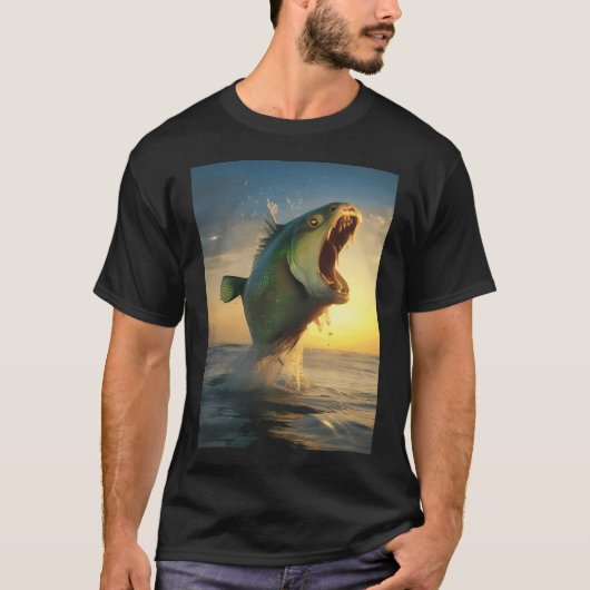Grüner Fisch T-Shirt (Vorderseite)