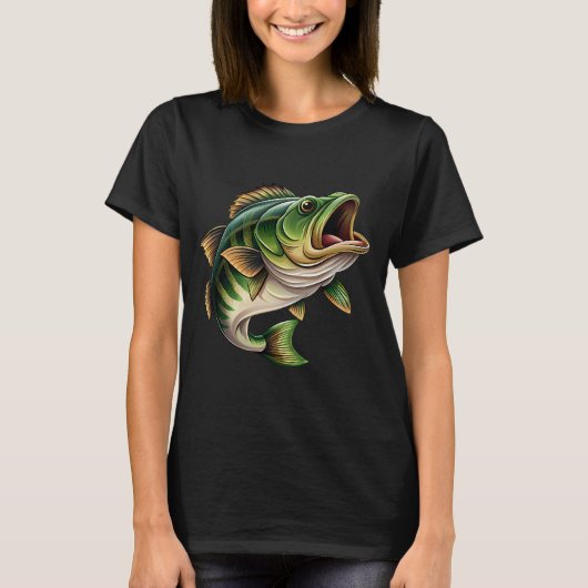 grüner Fisch T-Shirt (Vorderseite)