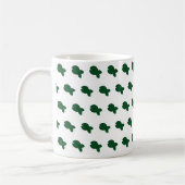 Grüner Fischiger Fischiger Weiß Kaffeetasse (Links)