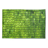 Grüner Fleck-Glasblick Kissenbezug (Rückseite)