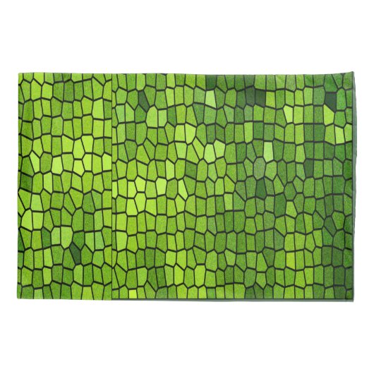 Grüner Fleck-Glasblick Kissenbezug (Rückseite)