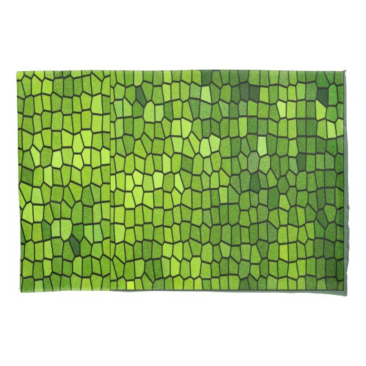 Grüner Fleck-Glasblick Kissenbezug (Vorderseite)