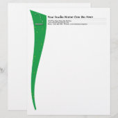Grüner Flügels-Briefkopf Briefkopf (Vorne/Hinten)