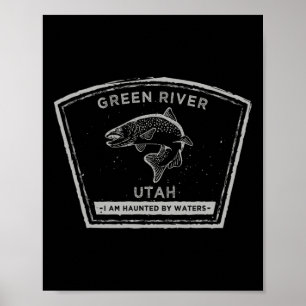 Grüner Fluss Utah Fliegenfischen  Poster