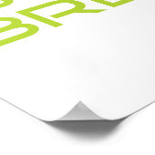 Grüner Fokus des Frühjahrs glauben Atmen Poster (Ecke)