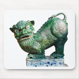 Grüner Foo Hund Mousepad