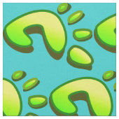 Grüner Footprint Stoff (Nahaufnahme)