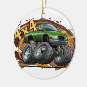 Grüner Förster Keramikornament (Links)