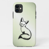 Grüner Fox   Case-Mate iPhone Hülle (Rückseite)
