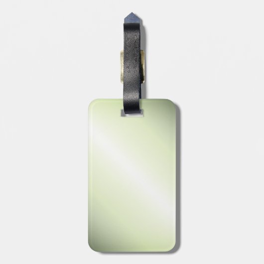 Grüner Fox Gepäckanhänger (Rückseite vertikal)