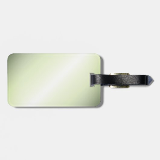 Grüner Fox Gepäckanhänger (Rückseite horizontal)