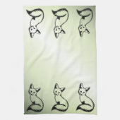 Grüner Fox Geschirrtuch (Vertikal)