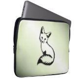 Grüner Fox Laptopschutzhülle (Vorne Rechts)