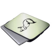 Grüner Fox Laptopschutzhülle (Vorne Knopf)