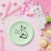 Grüner Fox Pappteller (Party)