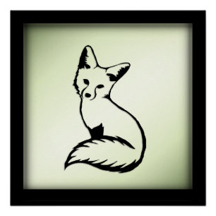Grüner Fox Poster