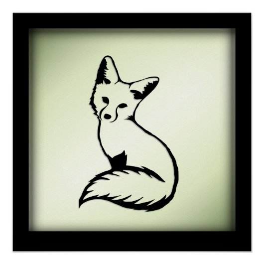 Grüner Fox Poster (Vorderseite)