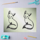 Grüner Fox Seidenpapier (Basteln)