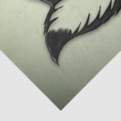 Grüner Fox Seidenpapier (Detail)