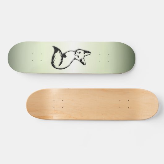 Grüner Fox Skateboard (Horizontal)