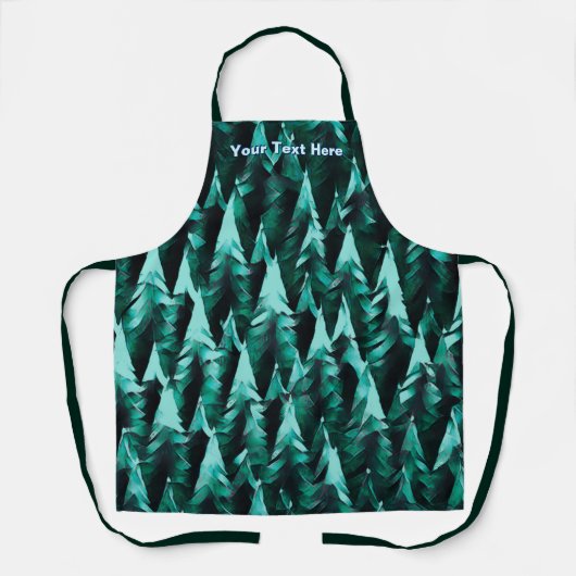 Grüner Fraktal Schürze (Vorderseite)