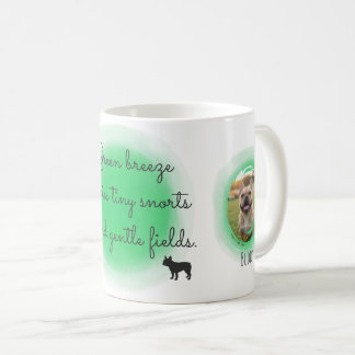 Grüner Französische Bulldogge Benutzerdefinierte F Kaffeetasse