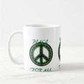 grüner Frieden für alle Tasse (Links)