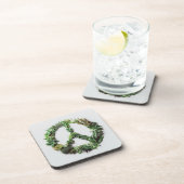 Grüner Frieden Getränkeuntersetzer (Rechte Seite)