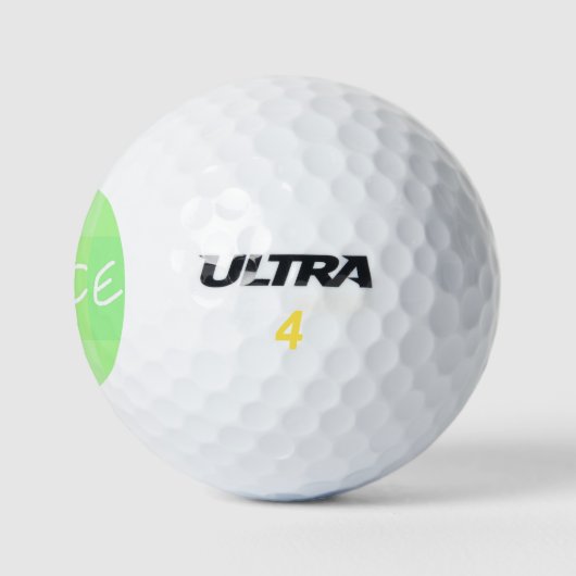 Grüner Frieden Golfball (Logo)