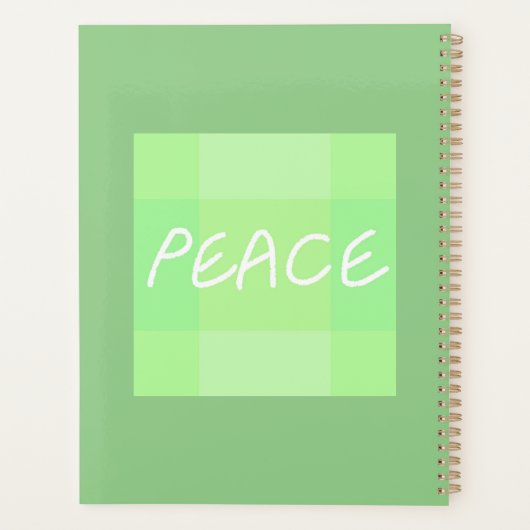 Grüner Frieden Planer (Rückseite)