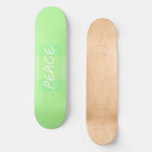 Grüner Frieden Skateboard (Vorderseite)