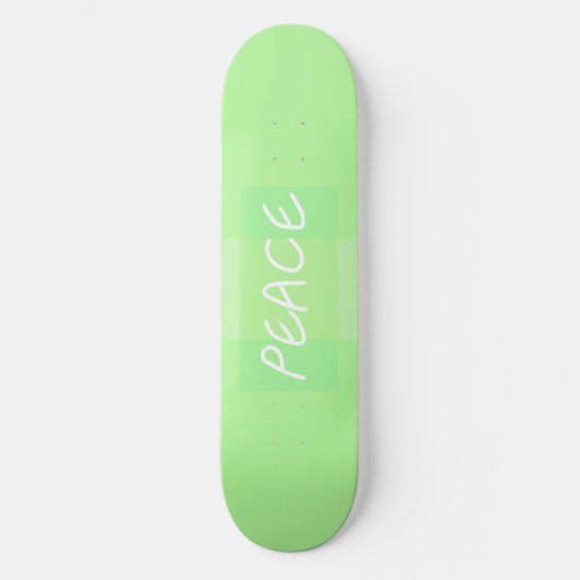 Grüner Frieden Skateboard (Vorderseite)