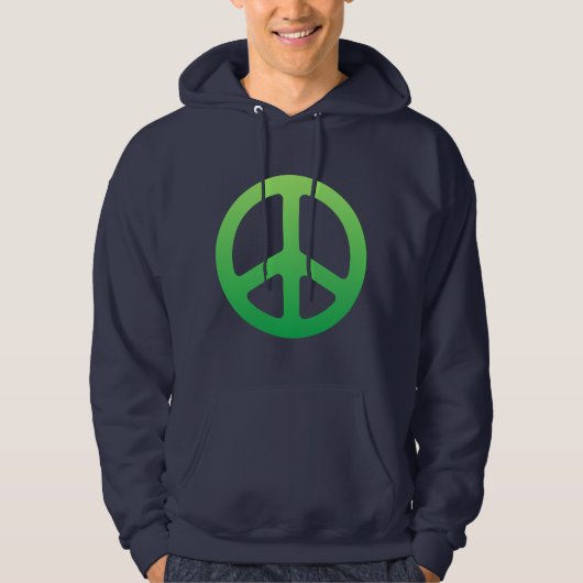 Grüner FriedenszeichenHoodie Hoodie (Vorderseite)