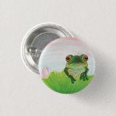Grüner Frog hinter der Lilientastatur Button (Vorne & Hinten)