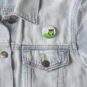 Grüner Frog hinter der Lilientastatur Button (Beispiel)